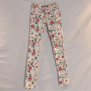 GJG floral skinny jeans size 1